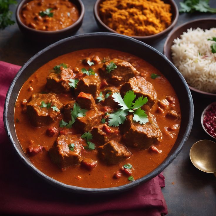 Image of Kashmiri Rogan Josh infused with saffron from Valley Saffron